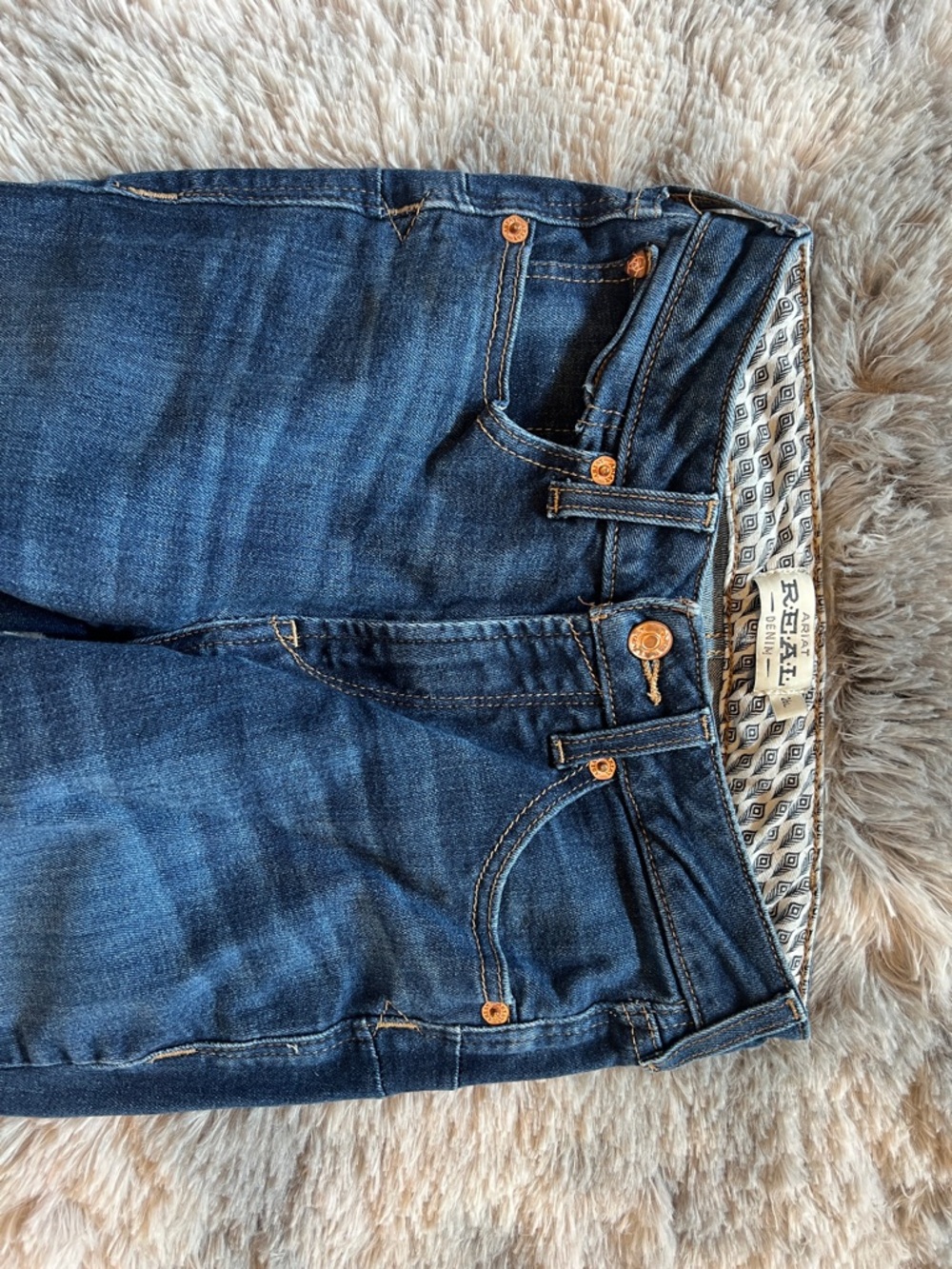 Ariat Women's Dark Indigo Flare Jeans - Picture 3 of 5